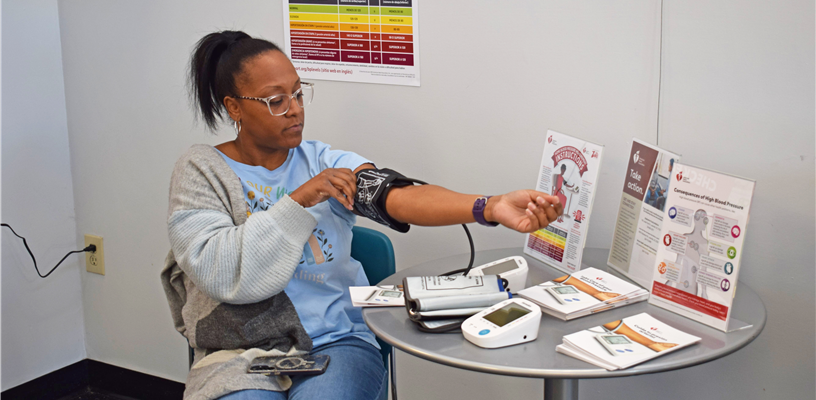 Patrons can check their blood pressure at Public Library branches